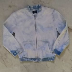 American Eagle Outfitters tie dye, lightweight jean jacket.